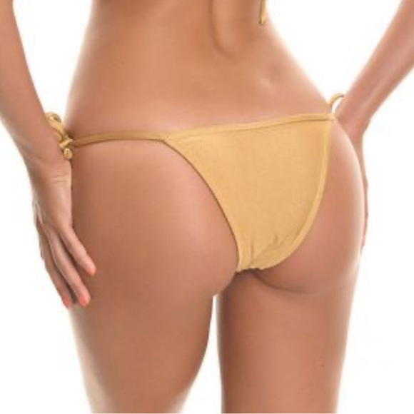 Rio de sol gold string bikini bottom - Picture 2 of 6